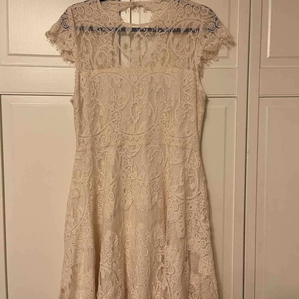 Lace off white dress